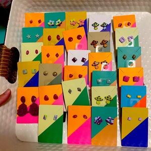 Handmade polymer clay earrings